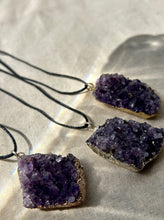 Load image into Gallery viewer, Amethyst Cluster Necklace
