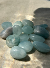 Load image into Gallery viewer, Aquamarine Tumbled Stone
