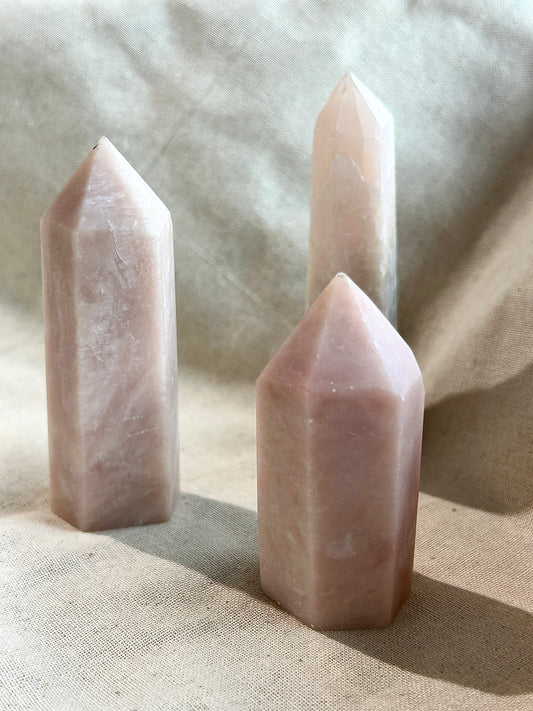 Pink Opal Crystal Tower