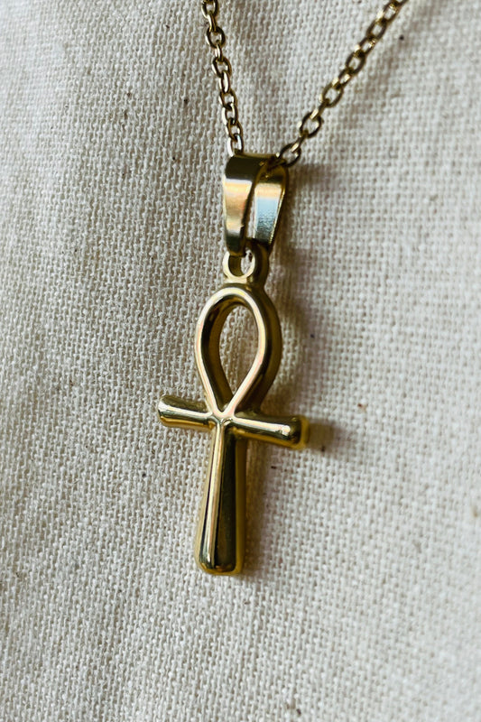 Gold Ankh Necklace