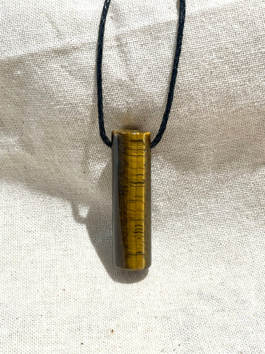 Tiger's Eye Rod Necklace