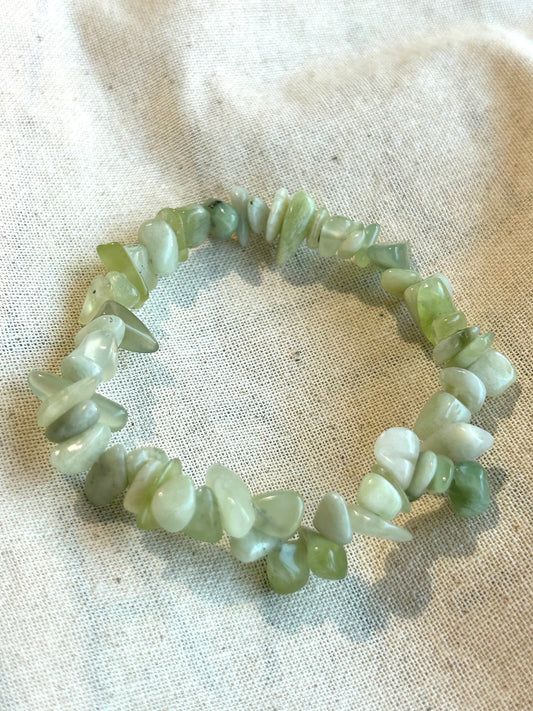 Jadeite Chip Bracelet