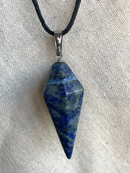 Lapis Pendulum Necklace