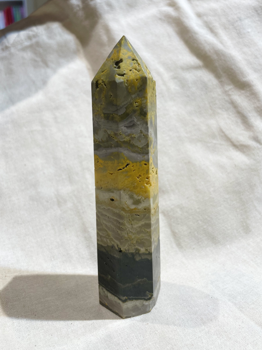 Bumblebee Jasper Crystal Point