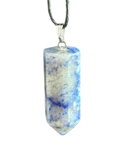 Load image into Gallery viewer, Blue Quartz Point Necklace
