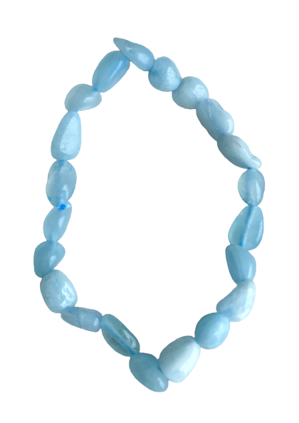 Aquamarine Pebble Bracelet