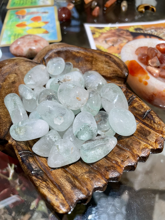 Green Phantom Quartz Tumble Stone