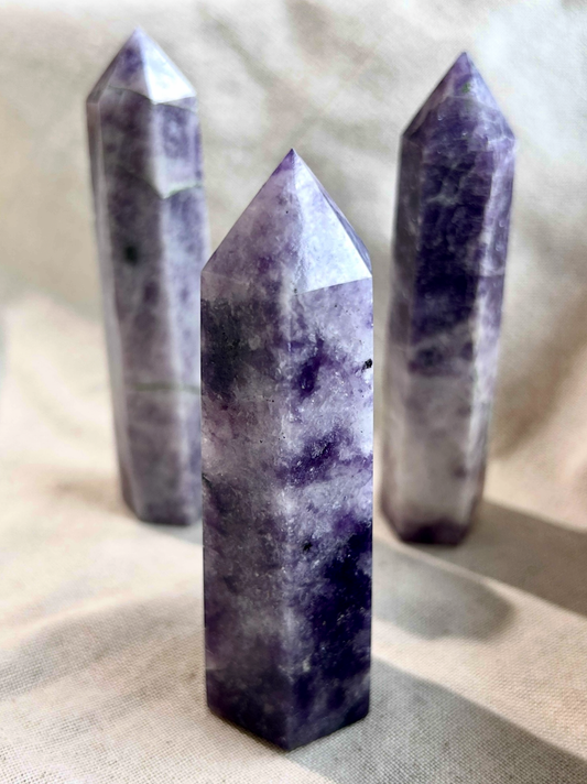 Lepidolite Crystal Tower