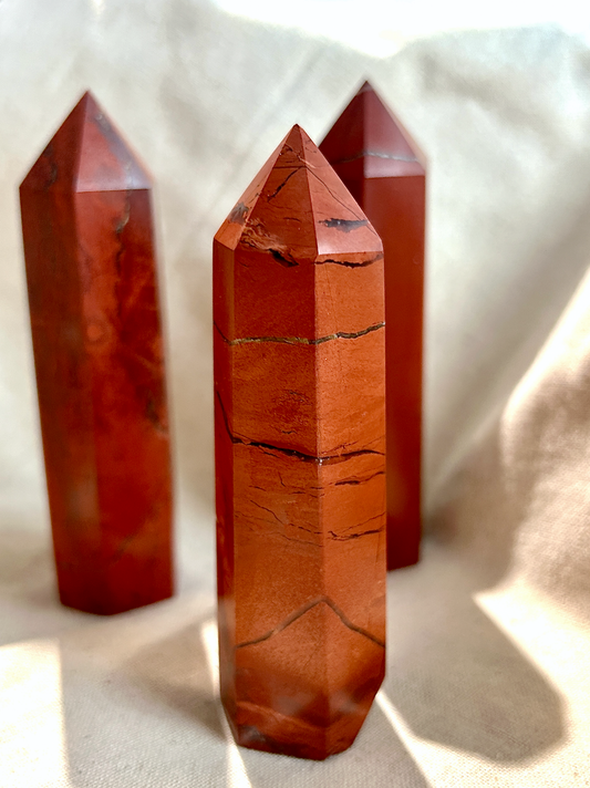 Red Jasper Crystal Tower