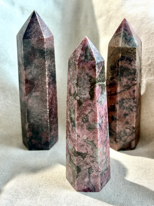 Rhodonite Crystal Tower