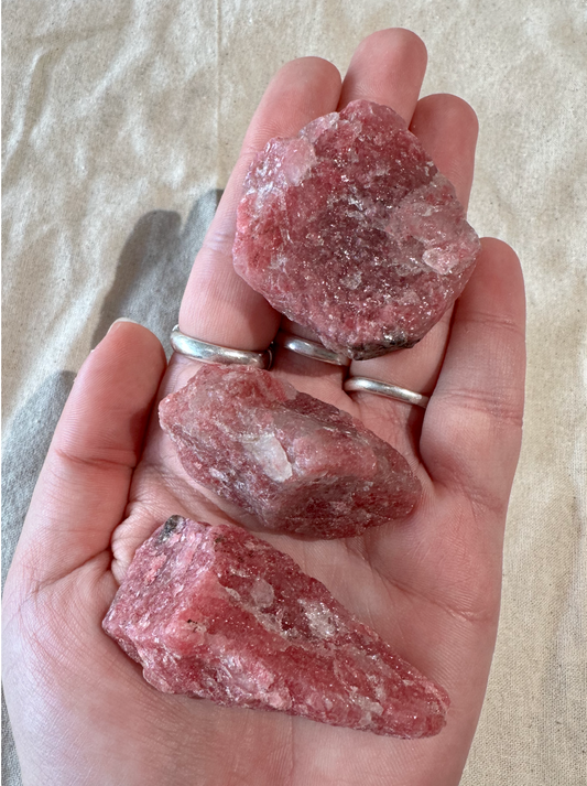 Rhodonite rough