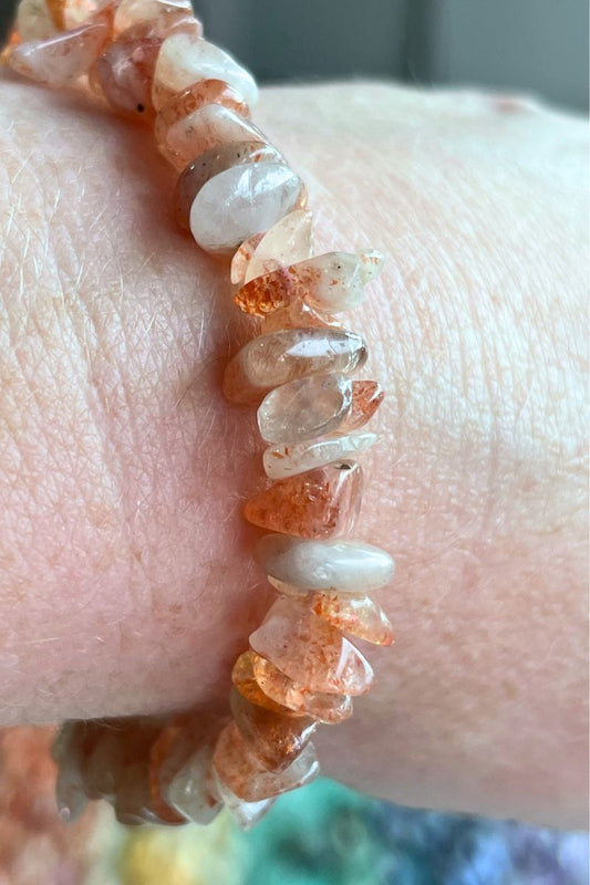 Sunstone Chip Bracelet