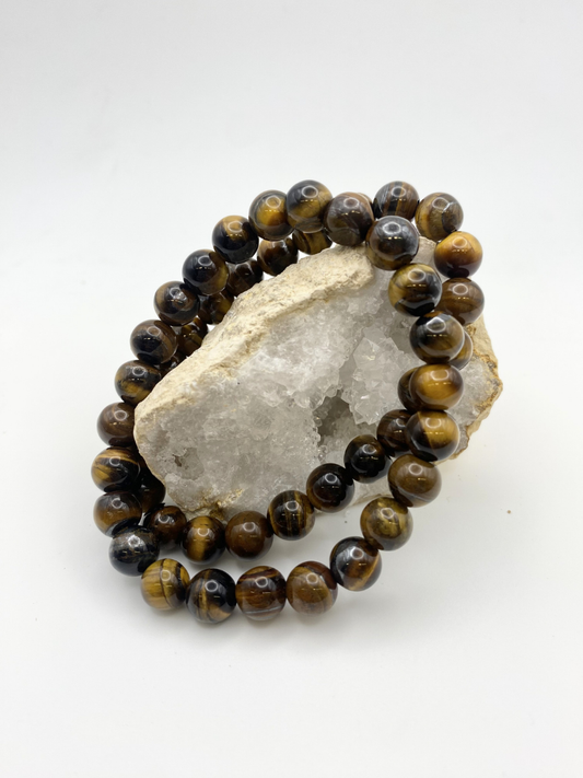 Tiger Eye Round Bracelet 8mm