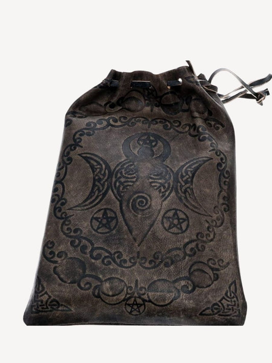 Leather Tarot Bag - Goddess