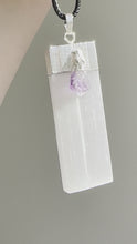 Load and play video in Gallery viewer, Selenite and Amethyst Necklace
