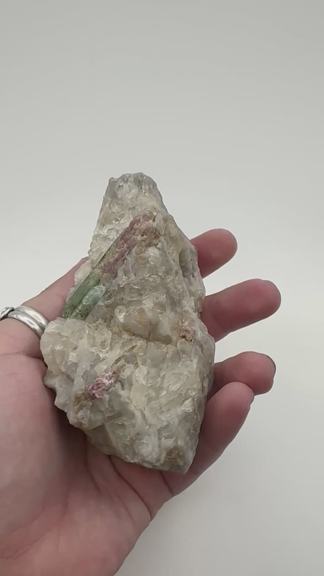 Watermelon Tourmaline in Heliodor Mineral Specimen