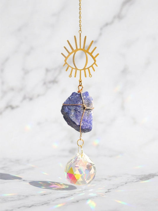 Mini Sodalite Eye Suncatcher
