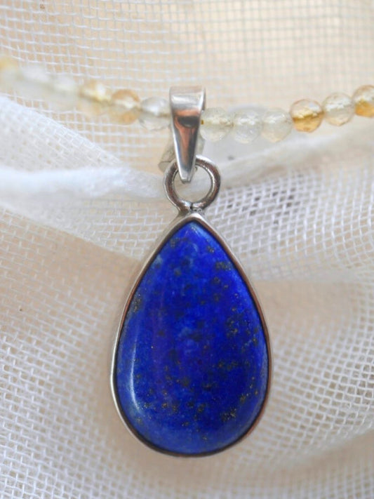 Lapis Lazuli Teardrop Pendant