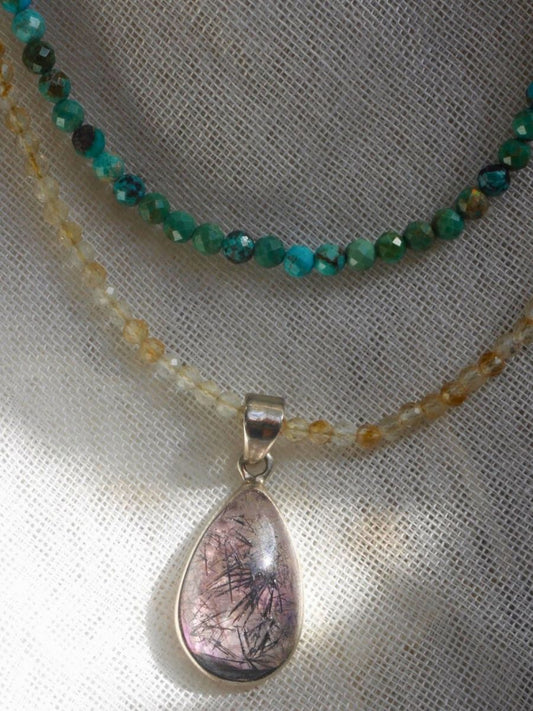 Super Seven Teardrop Pendant