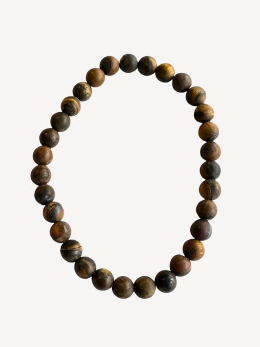 Tiger Eye Bracelet Matte 6mm