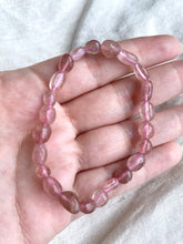 Load image into Gallery viewer, Strawberry Quartz Pebble Bracelet
