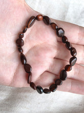 Load image into Gallery viewer, Red Tiger Eye Pebble Bracelet
