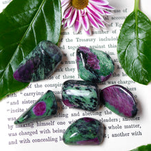 Load image into Gallery viewer, Ruby Zoisite tumbled stone
