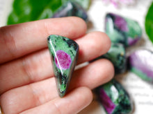 Load image into Gallery viewer, Ruby Zoisite tumbled stone
