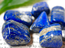 Load image into Gallery viewer, Lapis Lazuli tumbled stone
