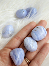 Load image into Gallery viewer, Blue Lace Agate Tumbled Stone
