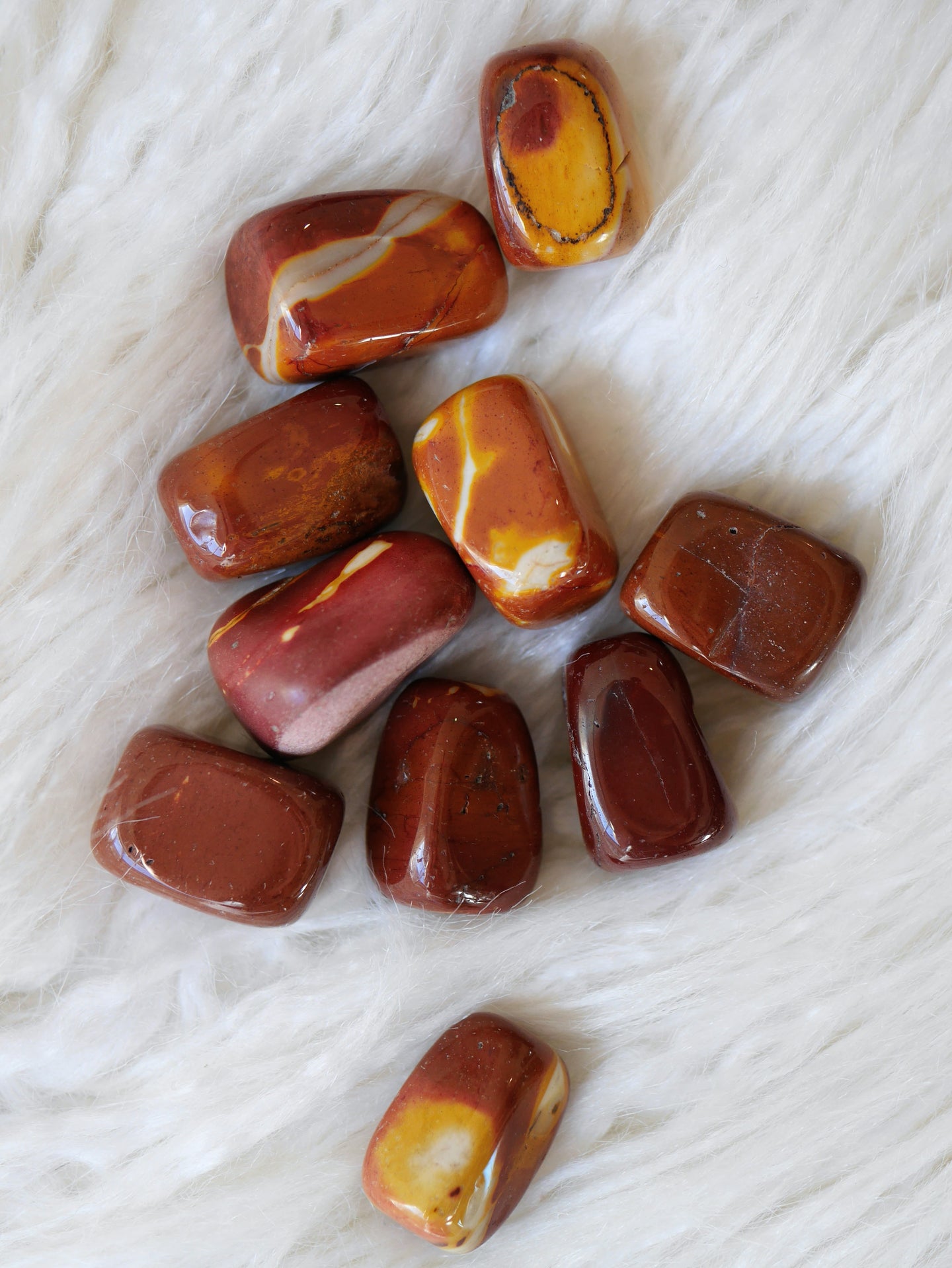 Mookaite tumbled stones