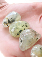 Load image into Gallery viewer, Prehnite tumbled stones
