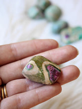 Load image into Gallery viewer, Ruby Fuchsite tumbled stones
