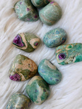 Load image into Gallery viewer, Ruby Fuchsite tumbled stones
