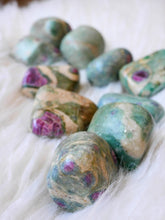 Load image into Gallery viewer, Ruby Fuchsite tumbled stones
