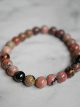 Load image into Gallery viewer, Rhodonite bracelet round 6mm
