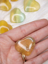 Load image into Gallery viewer, Yellow Fluorite mini heart
