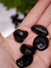 Load image into Gallery viewer, Black Tourmaline tumbled stone Small

