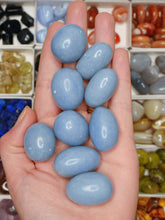 Load image into Gallery viewer, Angelite tumbled stone
