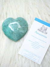 Load image into Gallery viewer, Amazonite Heart Carving
