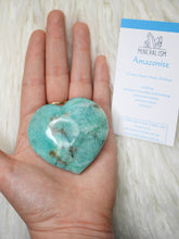 Load image into Gallery viewer, Amazonite Heart Carving
