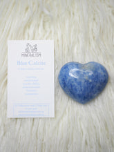 Load image into Gallery viewer, Blue calcite Heart Carving

