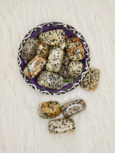 Load image into Gallery viewer, Dalmatian jasper tumbled stones
