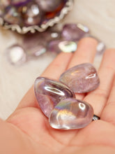 Load image into Gallery viewer, Amethyst aura tumbled stones
