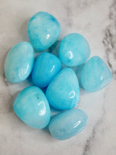 Load image into Gallery viewer, Blue Aragonite Tumbled Stone
