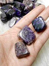 Load image into Gallery viewer, Charoite tumbled stone
