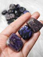 Load image into Gallery viewer, Charoite tumbled stone
