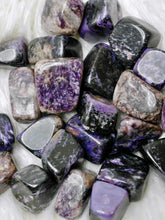Load image into Gallery viewer, Charoite tumbled stone

