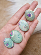 Load image into Gallery viewer, Ruby Fuchsite Polished Pocket Stone
