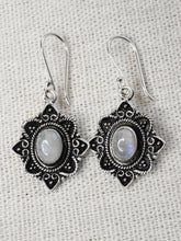 Load image into Gallery viewer, Silver plated Moonstone Earrings
